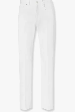 Fendi Regular fit denim trouser with ff logo embroidery - - gender_Man