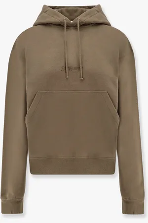 Saint Laurent Cotton sweatshirt with logo embroidery - - gender_Woman