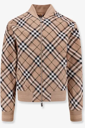 Burberry Wool blend jacket with check print - - gender_Man