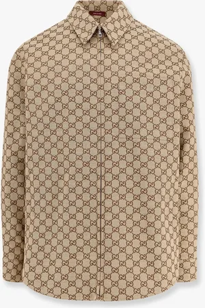 Gucci Gg fabric padded overshirt jacket - - gender_Man