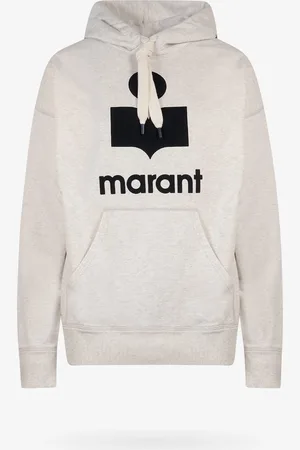 Marant Etoile Mansel cotton sweatshirrt with flocked logo - - gender_Woman