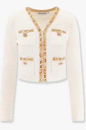 Self-Portrait Cardigan with rhinestones profiles - - gender_Woman