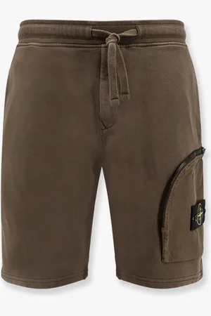 Stone Island Cotton jogger bermuda shorts - - gender_Man