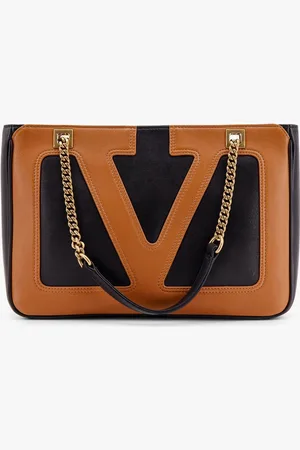 VALENTINO GARAVANI Viva superstar leather shoulder bag with maxi vlogo signature on the front - - gender_Woman