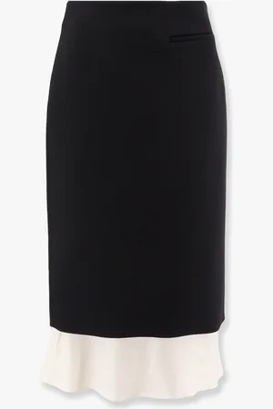 Rohe Wool blend skirt with silk insert - - gender_Woman
