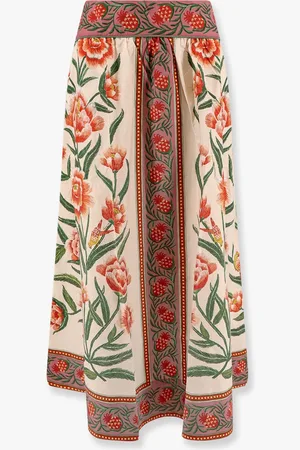 Farm Rio Cotton skirt with floral print - - gender_Woman