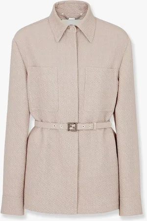 Fendi Ff diagonal 3d wool blazer - - gender_Woman