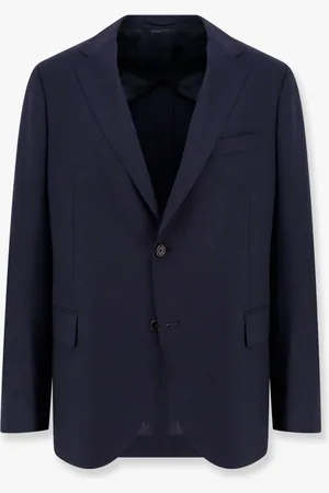 LARDINI Wool blazer with iconic brooch - - gender_Man