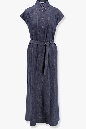 Brunello Cucinelli Denim chemisier long dress - - gender_Woman