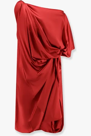 DRIES VAN NOTEN Dalant silk dress with lateral knot - - gender_Woman