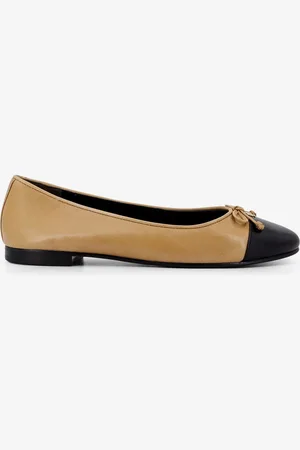 Tory Burch Leather ballerinas with contrasting toe - - gender_Woman