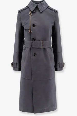 Burberry Cotton blend trench with burrberry check lining - - gender_Woman