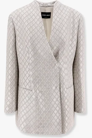 Giorgio Armani Jersey blazer with all-over sequins - - gender_Woman