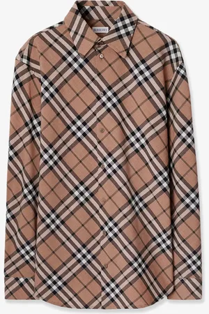 Burberry Check wool blend shirt - - gender_Woman