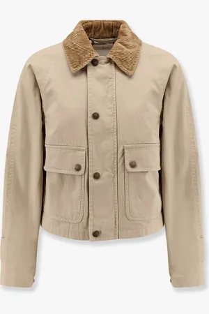 Burberry Organic cotton jacket with check lining - - gender_Woman