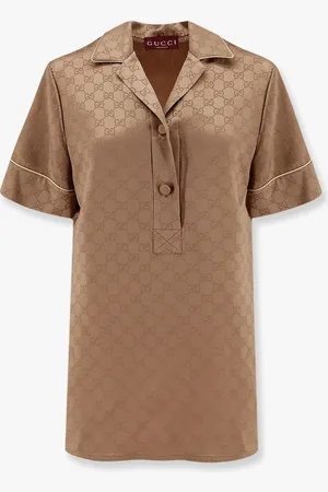 Gucci Viscose blend shirt with allover gg logo - - gender_Woman