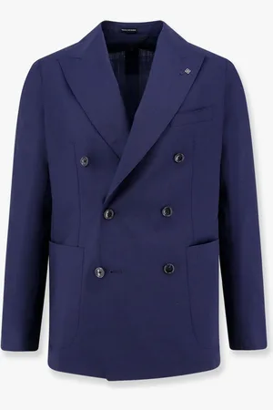 TAGLIATORE Extrafine virgin wool double-breasted blazer - - gender_Man