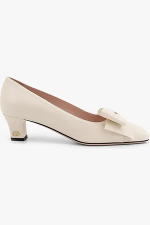 VALENTINO GARAVANI Bowow leather décolleté with bow detail - - gender_Woman