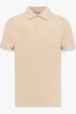 VALENTINO Cotton piquet polo shirt with vlogo embroidery - - gender_Man