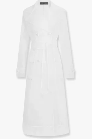 Dolce & Gabbana Technical organza trench coat with georgette trims - - gender_Woman