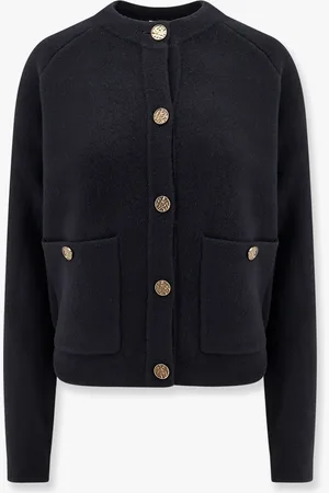 Totême Wool and cashmere cardigan with hammered metal buttons - - gender_Woman