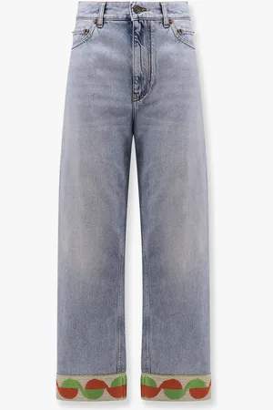 VALENTINO Jeans with jacquard profiles - - gender_Woman