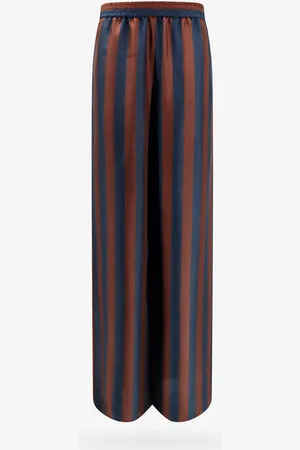 Fendi Silk trouser with pequin stripes - - gender_Woman