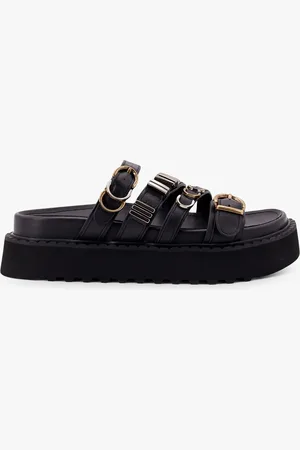 Pinko Leather sandals with metal details - - gender_Woman
