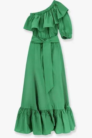 Lavi Violet one-shoulder long dress with ruffle - - gender_Woman