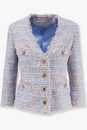 TAGLIATORE Dharma multicolor fabric blazer with shoulder pads - - gender_Woman