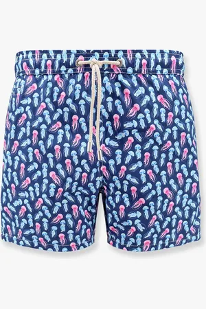 MC2 SAINT BARTH Comfort Light swim trunks with JellyFish Neon 61 print - - gender_Man