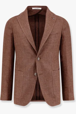 TAGLIATORE Montecarlo linen and cotton blazer - - gender_Man