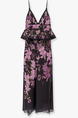 ZIMMERMANN Linen and cotton long dress with floral print - - gender_Woman
