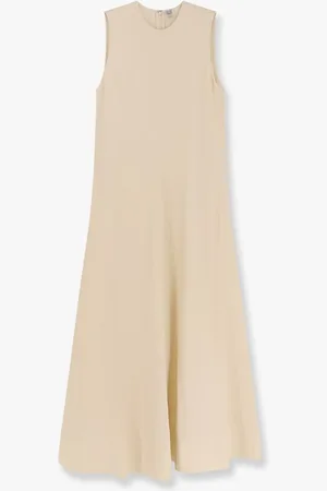 Totême Woven stripe viscose and linen dress - - gender_Woman