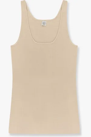 Totême Compact knit tank bìviscose blend top - - gender_Woman