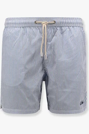 MC2 SAINT BARTH Patmos nylon swim trunks with seersucker stripes - - gender_Man