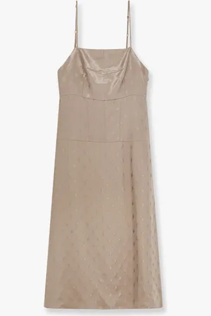Fendi Satin dress with floral motif - - gender_Woman