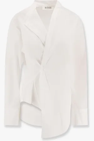Rohe Cotton shirt with overlapping collar - - gender_Woman