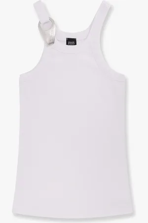 Pinko Stretch cotton Reimagine X Patrick McDowell tank top - - gender_Woman