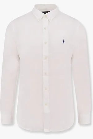 Ralph Lauren Linen shirt with logo embroidery - - gender_Man