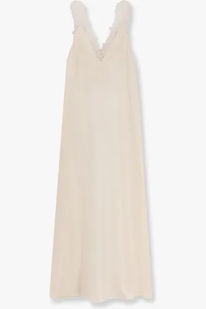 Rohe Long silk dress with lace details - - gender_Woman