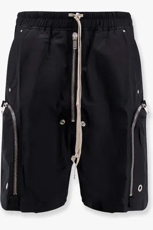 Rick Owens Bauhaus lyocell bermuda shorts with maxi pockets - - gender_Man