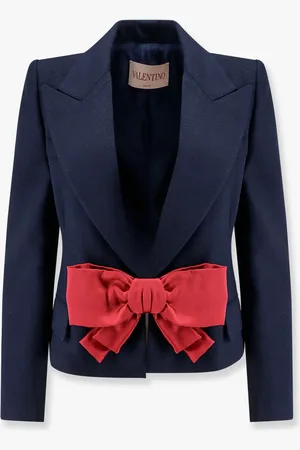 VALENTINO Viscose blazer with bow in double duchesse - - gender_Woman