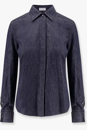 Brunello Cucinelli Denim shirt with contrasting stitching - - gender_Woman