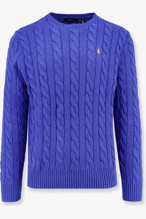 Ralph Lauren Cable knit sweater with iconic embroidery - - gender_Man