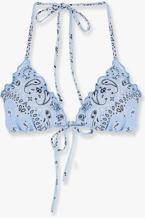 MC2 SAINT BARTH Sagittarius Bikini Top with multicolor print - - gender_Woman