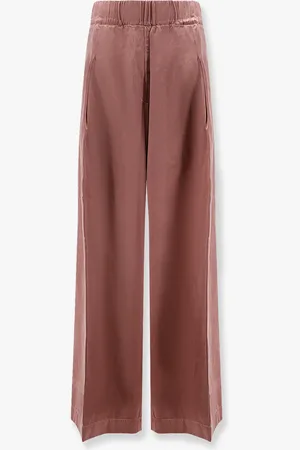 DRIES VAN NOTEN Pila cupro and cotton trousers - - gender_Woman