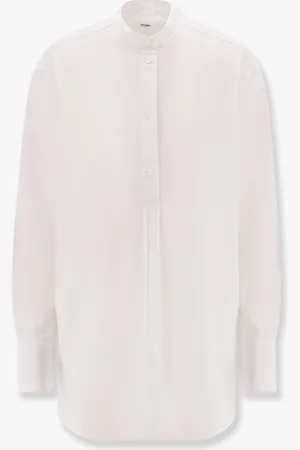 Totême Stand collar organic cotton shirt - - gender_Woman