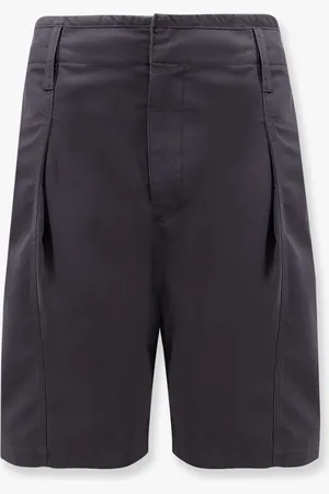 LEMAIRE Cotton shorts with maxi pleats - - gender_Man
