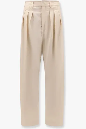 LEMAIRE Pleated tailored wool blend trouser - - gender_Woman